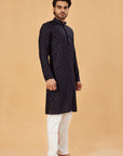 Black Embroidered Kurta