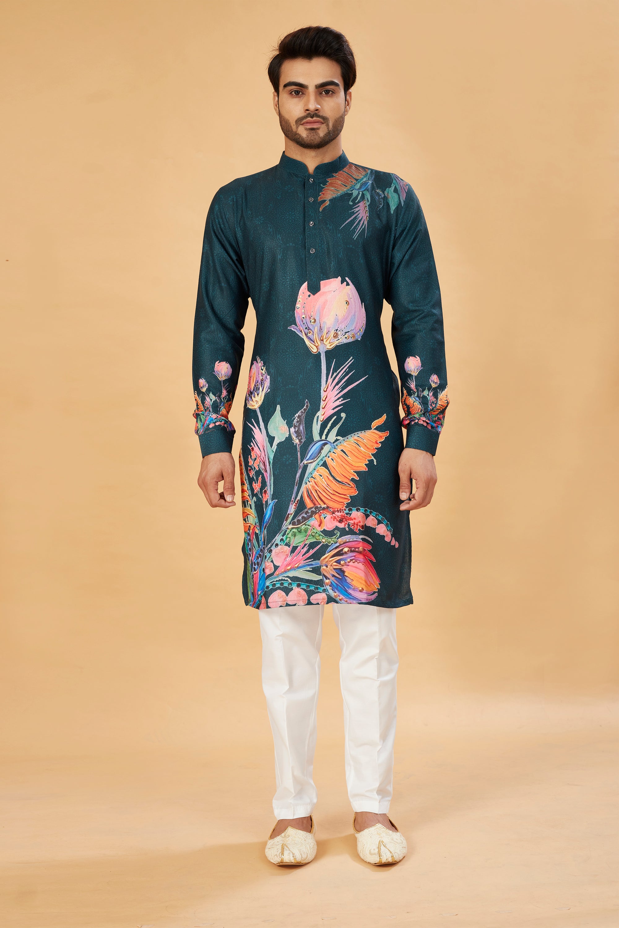 Midnight Bloom Kurta