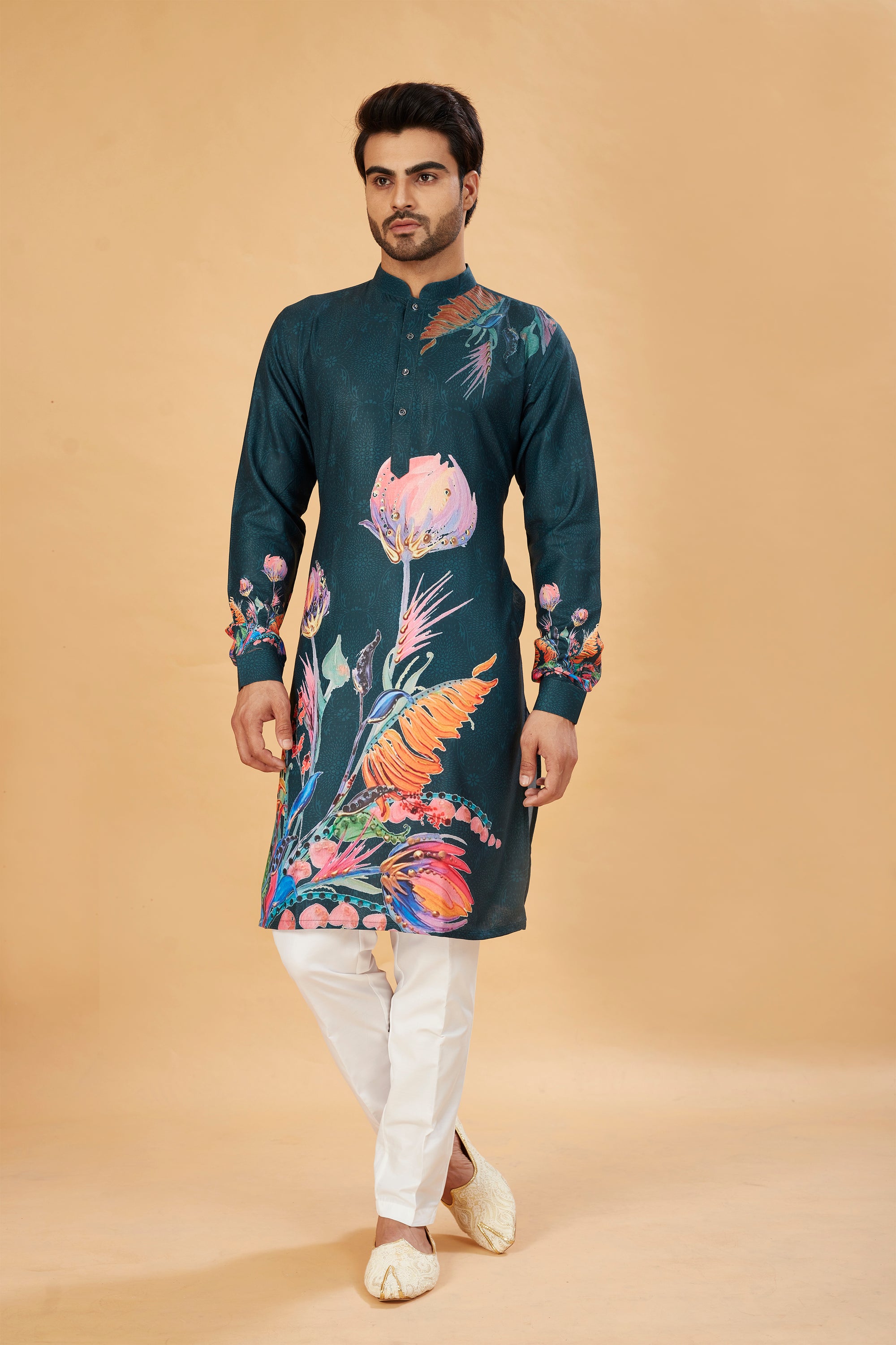 Midnight Bloom Kurta