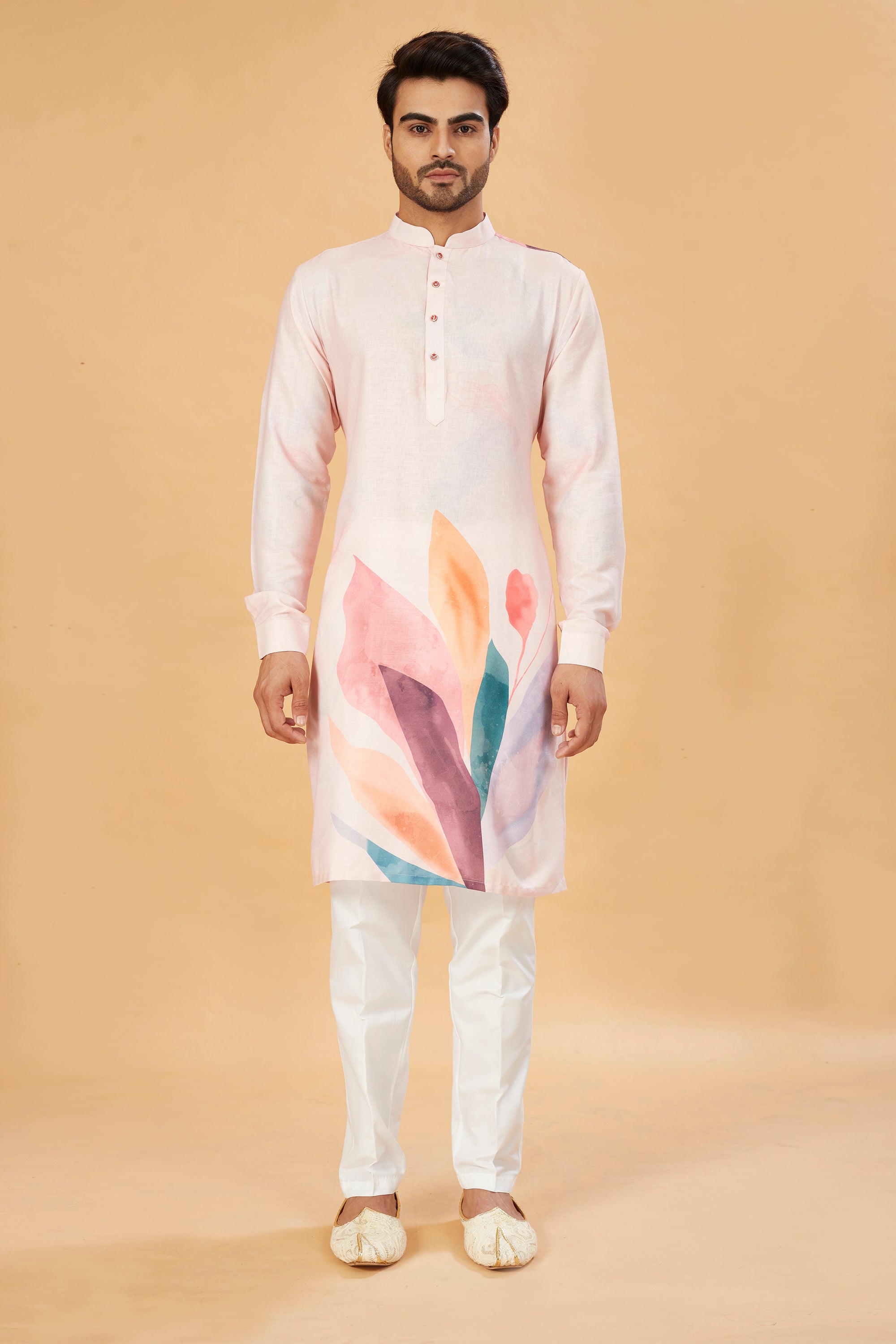 Peach Bloom Kurta