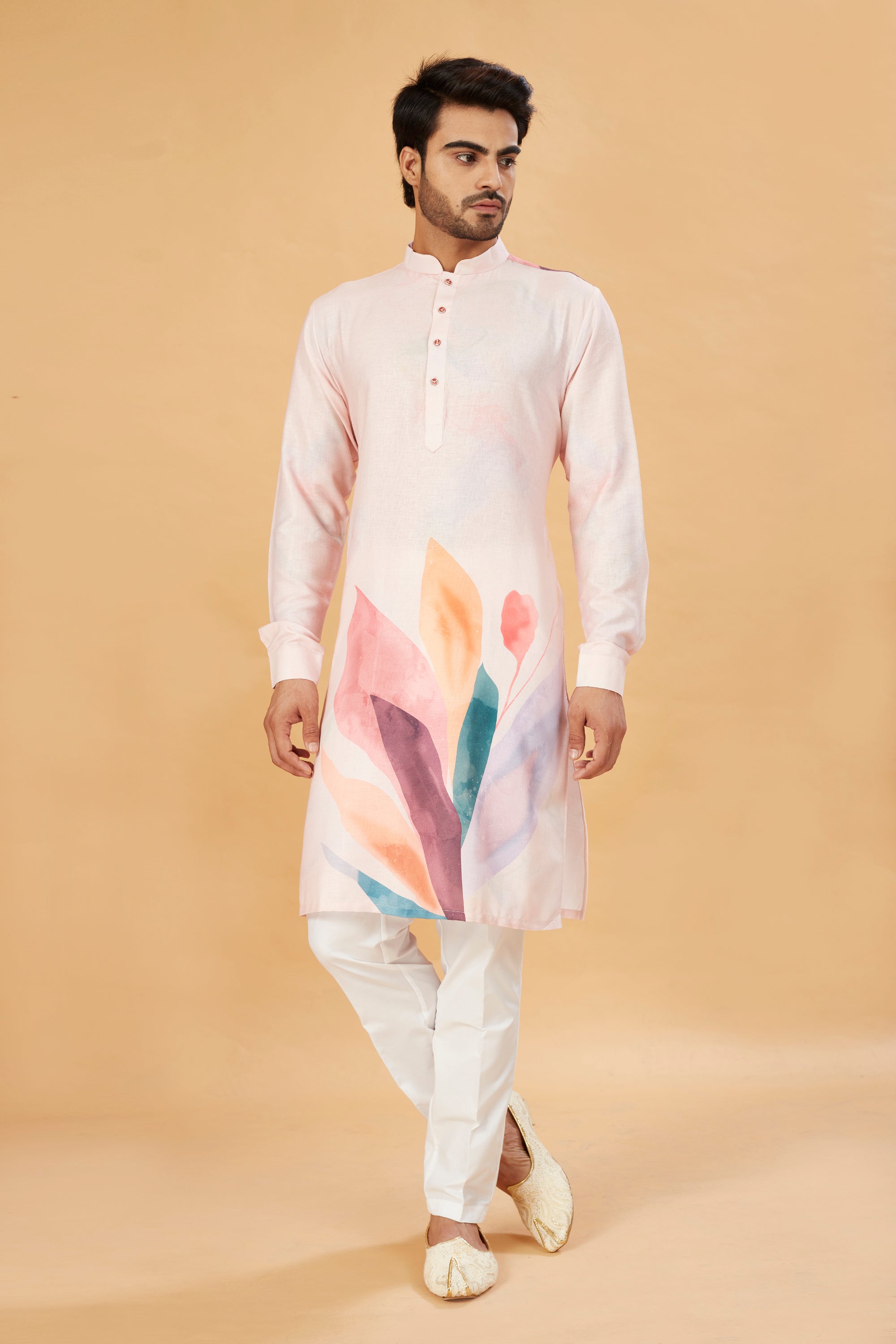 Peach Bloom Kurta