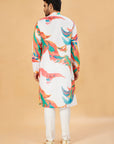 Vibrant Abstract-Print Kurta