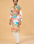 Vibrant Abstract-Print Kurta