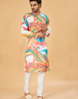 Vibrant Abstract-Print Kurta
