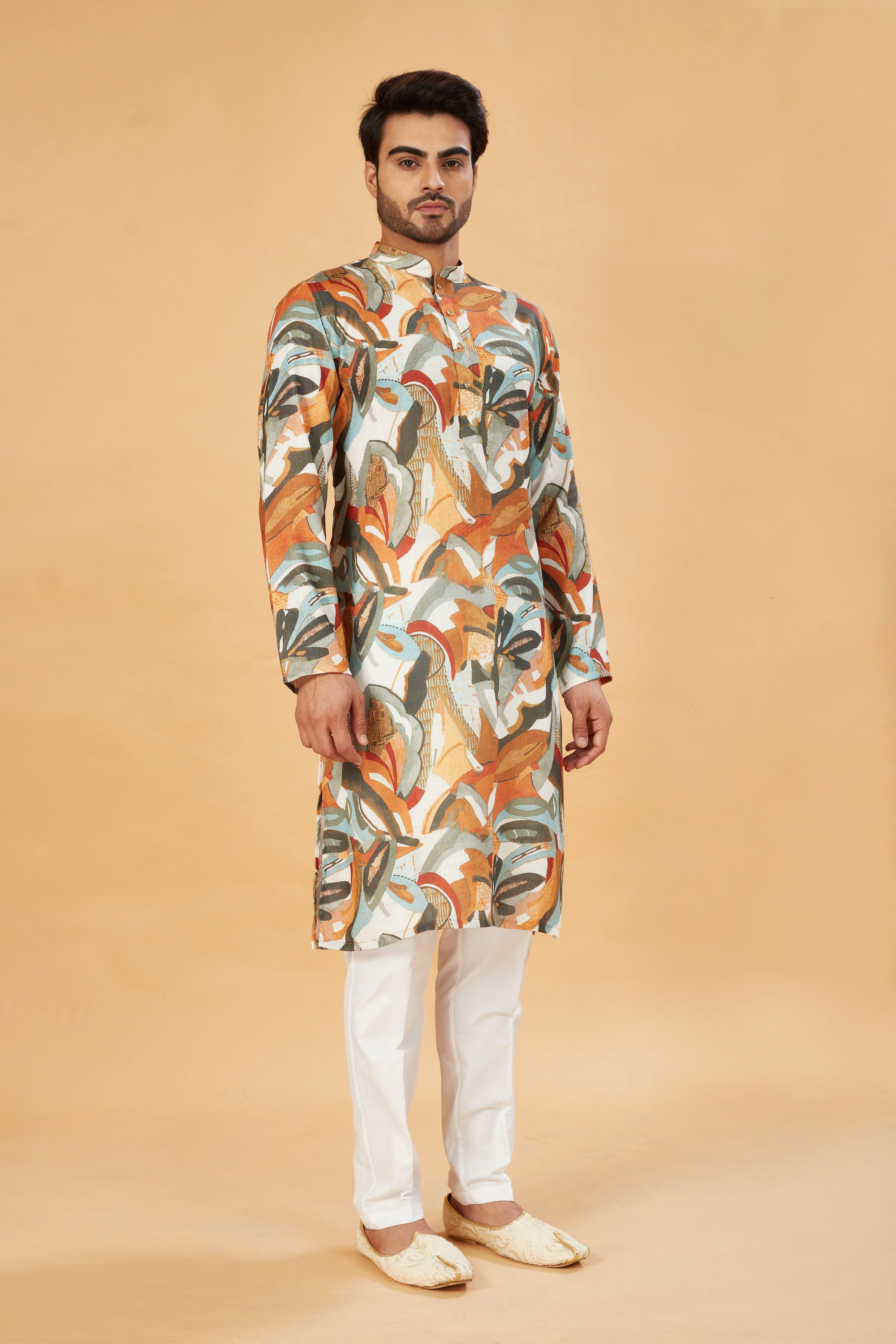 Earthy Abstract Printed Kurta