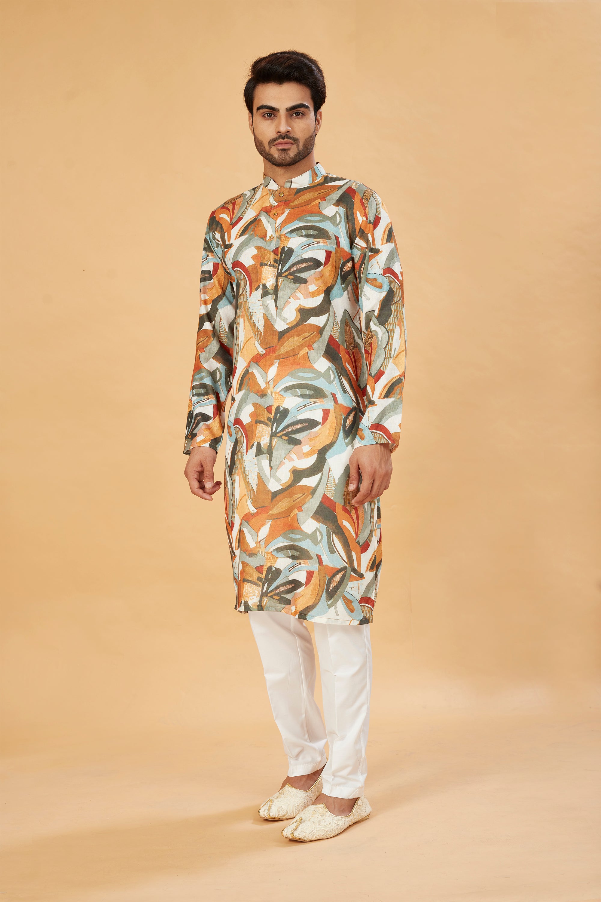 Earthy Abstract Printed Kurta