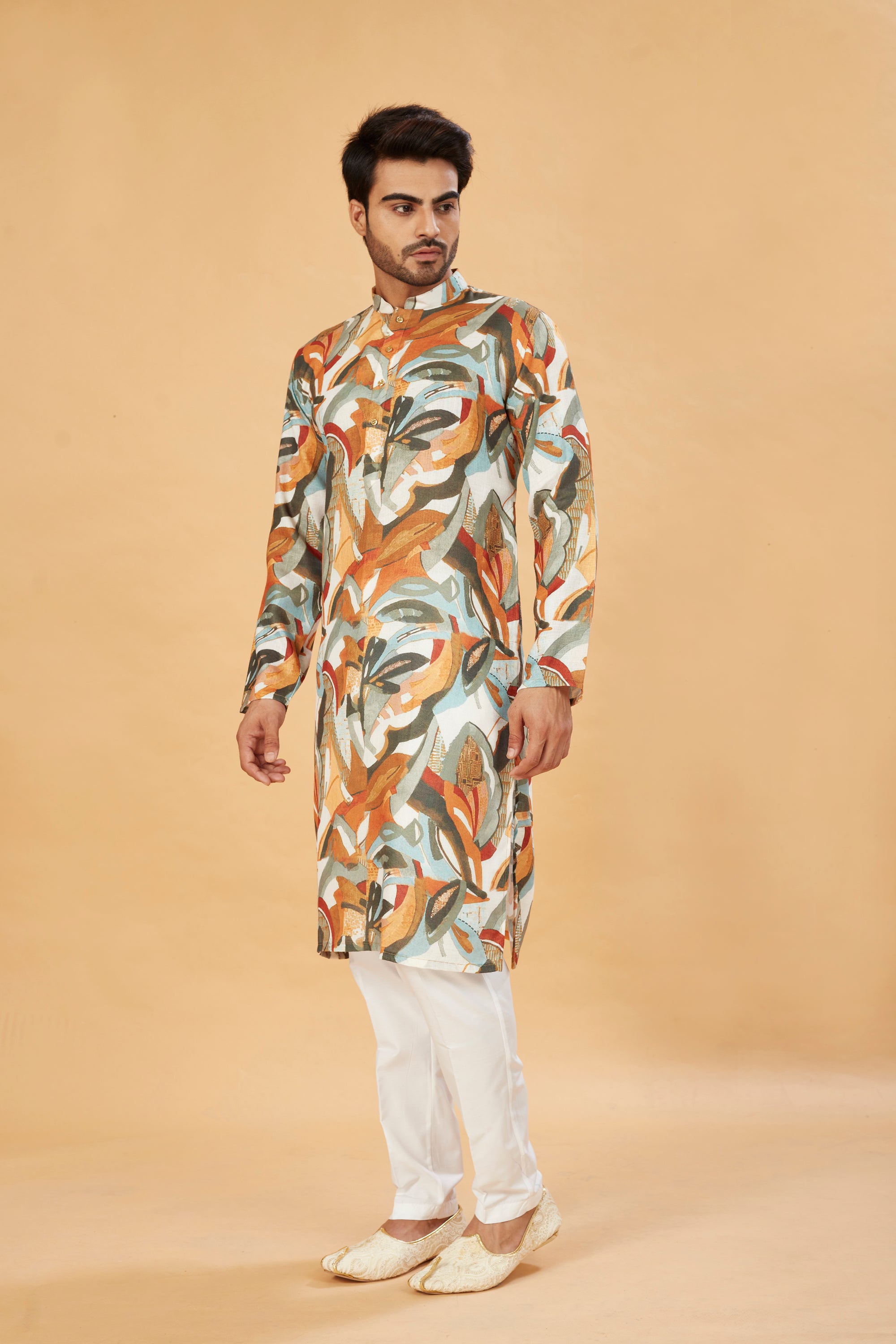 Earthy Abstract Printed Kurta