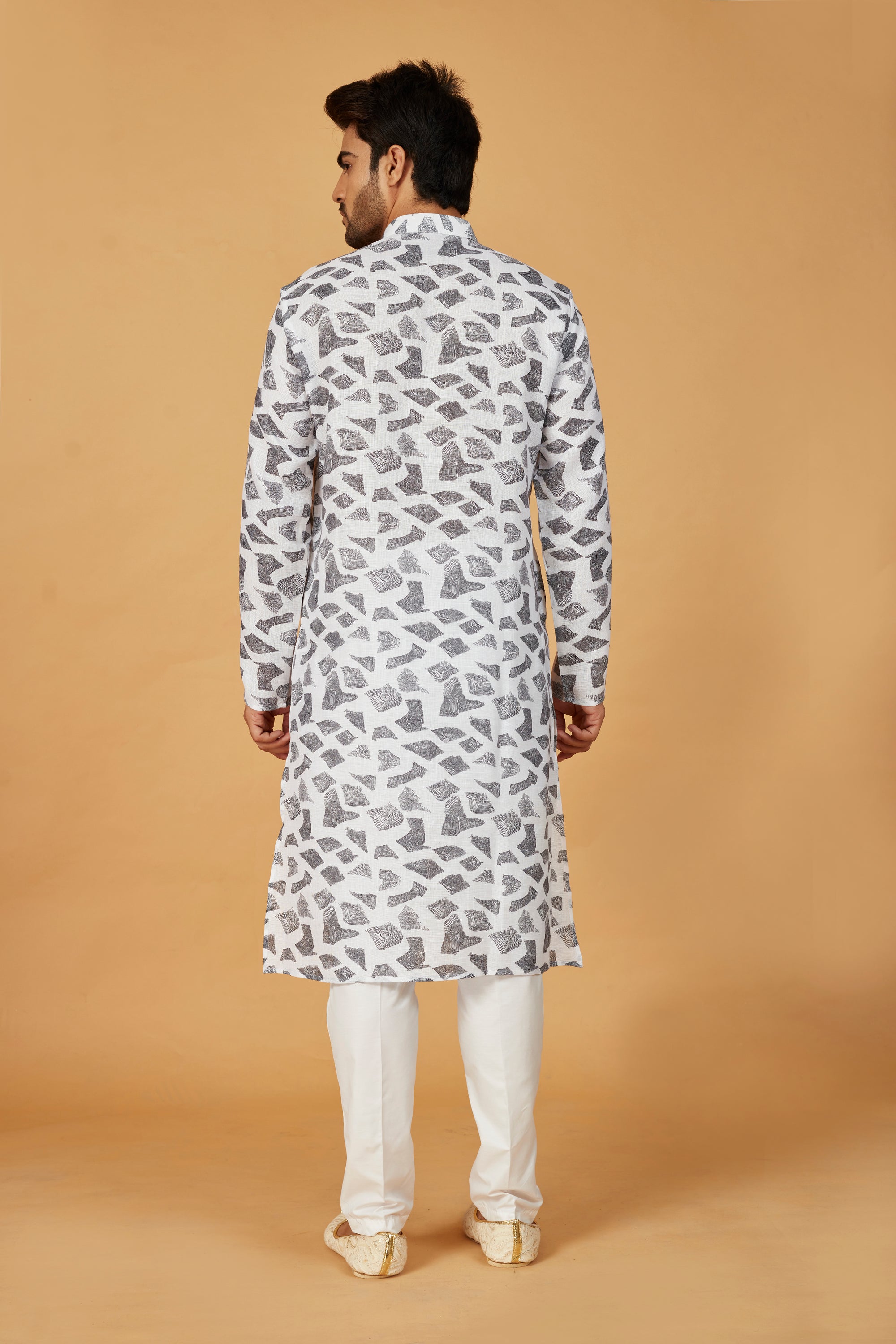 Monochrome Mosaic Kurta