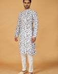 Monochrome Mosaic Kurta