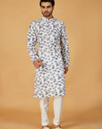 Monochrome Mosaic Kurta