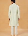 Pista Green Embroidered Kurta