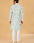 Mint Geometric Print Kurta