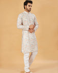 Pastel Geometric Print Kurta