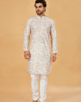 Pastel Geometric Print Kurta