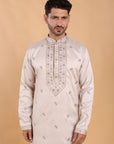 Champagne Kurta with That Subtle Spark