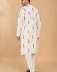 Beige Embroidered Kurta Set