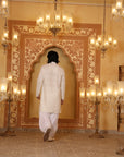 Cream Chikankari kurta