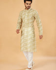 Pista Charm Printed Kurta